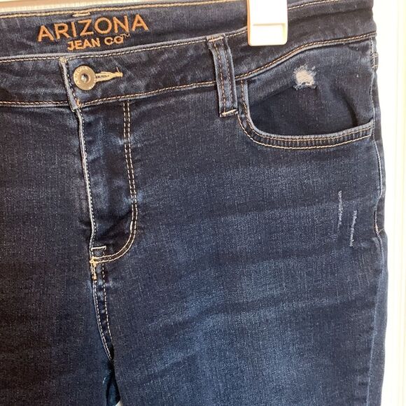 ARIZONA Jean Company | Dark Wash Women’s Stretch Denim Jeggings Jeans - Picture 9 of 11